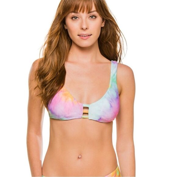 BECCA Other - BECCA NWT reversible tie dye bikini top size small